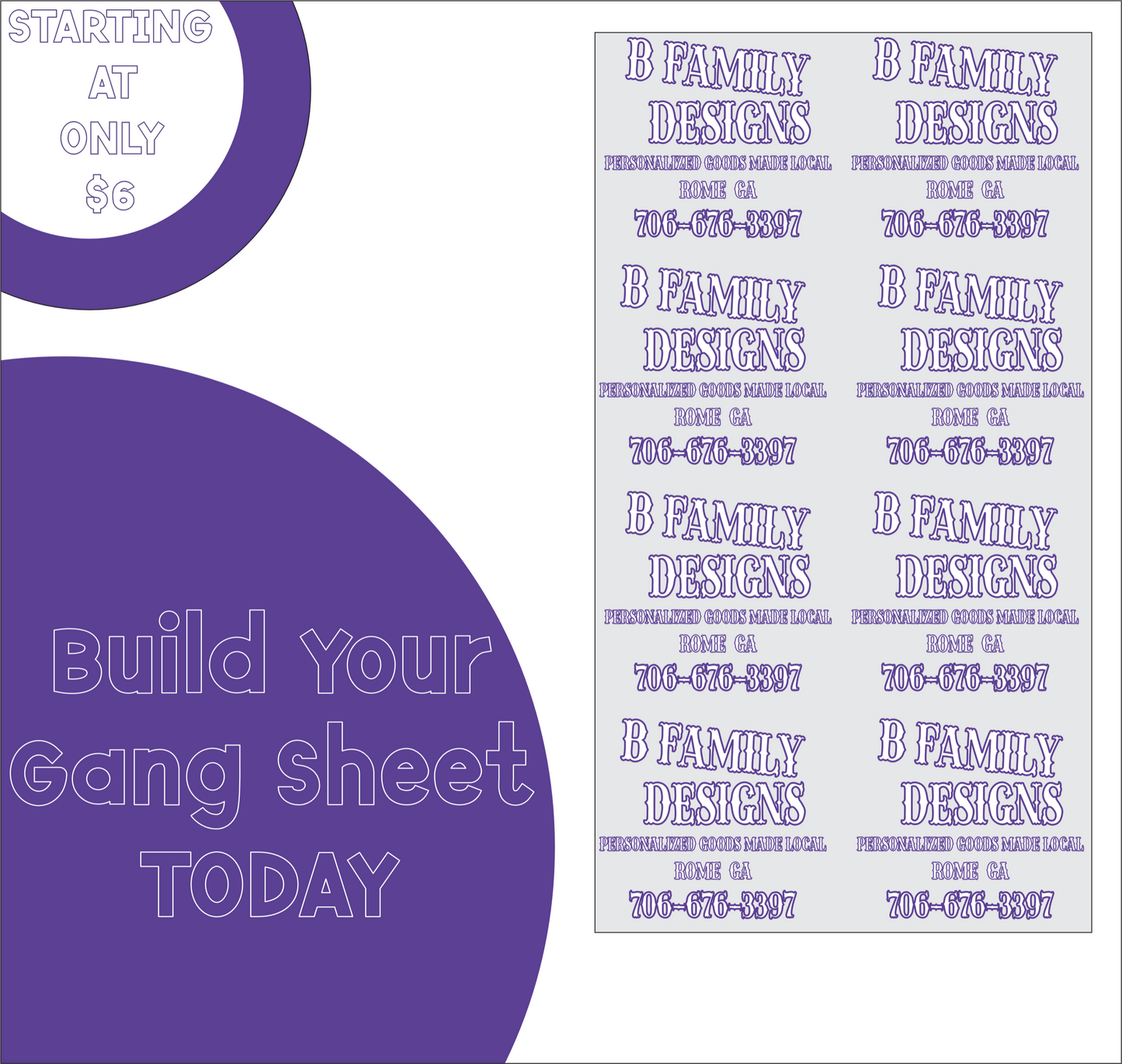 Build Your Own Gang Sheet